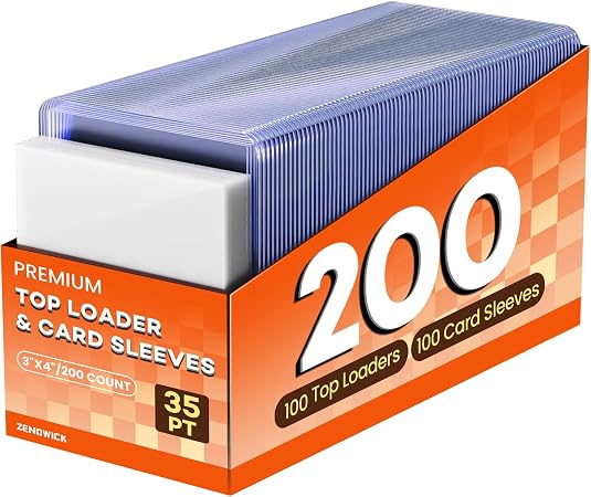 Hard plastic toploaders, 200 ct