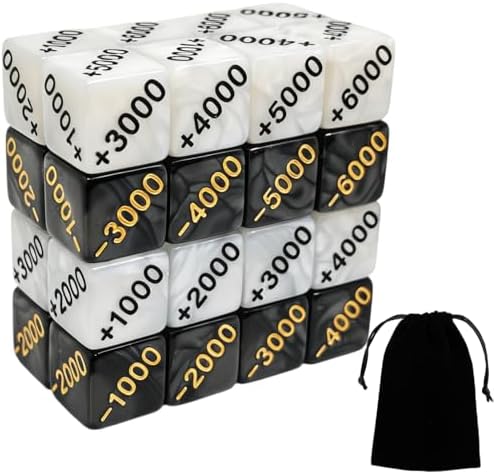 Power counter dice, 32 pcs